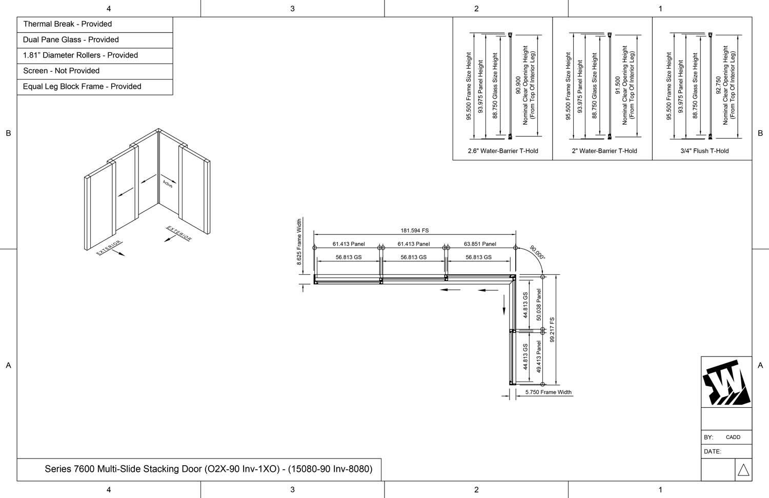 OXX-XO - 1 Fixed Panel Stacking with 2 Vent Panels - 1 Vent Panel ...